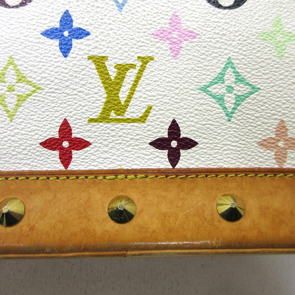 Louis Vuitton Alma Monogram Handbag Multicolor White - Picture 12 of 15